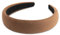 SXQLYH Haarreifen Gepolstert Samt,Haarreif Damen Stirnband Dicker Haarband,Stirnbänder Weiches Samt Haarreiffen,Gepolstertes Haarband Bequeme Stirnbänder für Frauen Mädchen (Braun)