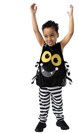 Blues Group Incey Wincey Spider Halloween Costume Tabard for Toddlers - Unisex Fancy Dress Outfit