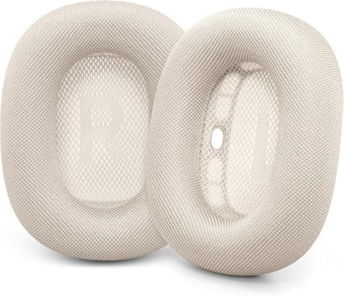 GEVO Mesh Fabric Ear Pads for AirPods Max 1&2 Headphones | Starlight | Breathable | Magnetic