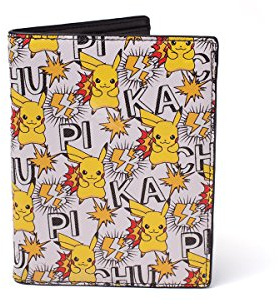 Bioworld Assassin's Creed Origins Portemonnaie mit Skarabäus-Logo aus Metall (Mw081020Ace), Mehrfarbig, 18 cm, Pokemon All Over Pikachu