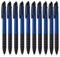 10er Set Dreifach Kugelschreiber drei Farben Blau Rot und Schwarz und Touchpen Eingabestift 4in1 Schreibgerät von notrash2003® (Blau)