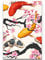 Paul Sinus Art Leinwandbilder | Bilder Leinwand 90x60cm Koi Fische und japanische Kirschblüte