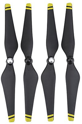 4 Stücke Propeller Klingen, Kohlefaser Verbesserte Requisiten Klingen Kompatibel mit Phantom 3 Drone Quadcopter Zubehör(Gelber Rand)
