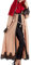 Yudesun Damen Muslim Kleid - Arabien Islamische Gebet Kleid Spitze Muslimische Kleidung Lang Ärmel Lang Mantel Abaya Morgenmantel,Aprikose,L