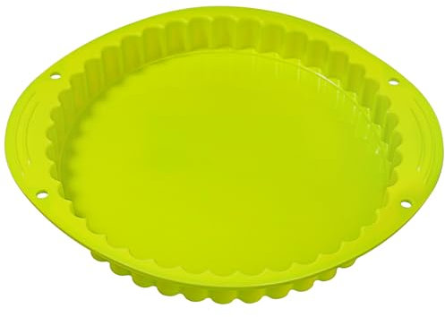 webake Linzertorten Backform Silikon Quicheform Tarteform Silikonform Ø 24 cm Obstkuchenform Backblech Kuchenform Tortenbodenform für Torten Gebäckform Form Zum Backen
