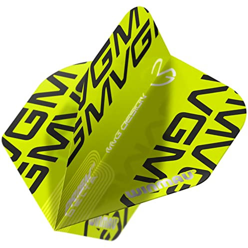 WINMAU Prism Delta Michael Van Gerwen MvG Green Extra Thick Dart Flights - 1 Set per Pack (3 Flights in total)