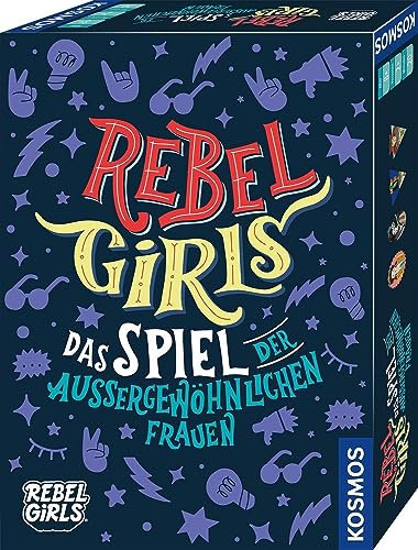 KOSMOS 682477 Rebel Girls, Das Spiel der außergewöhnlichen Frauen zum Buch „Good Night Stories für Rebel Girls“, kooperatives und informatives Kartenspiel ab 8 Jahren