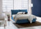 Talamo Italia - Letto alla francese Agnese, Letto contenitore in tessuto, Apertura frontale, Adatto per materasso Cm 140x190, 100% Made in Italy, Rosso