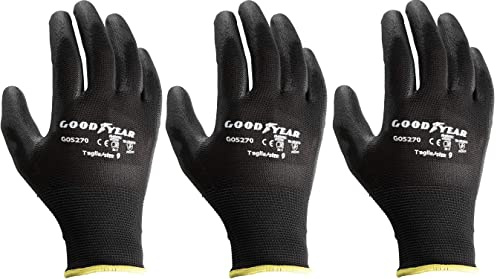 3 Stück GY Handschuhe mit Handfläche aus Polyurethan Größe 8 3 Stück GY Handschuhe mit Handfläche aus Polyurethan Größe 8