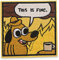 ulricar Cartoon Dog This is Fine Patch Iron On Patches for Clothing, Embroidered Sew On Super Cute Cartoon Anime Patches for Kids Jackets, Shirts, Backpacks
