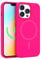 FELONY CASE - Stylish Neon Pink Phone Cover for iPhone 12/12 Pro - 360° Shockproof Protective Cases Compatible with MagSafe