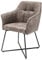 riess-ambiente.de Stuhl LOFT Microfaser Vintage Taupe mit Armlehne
