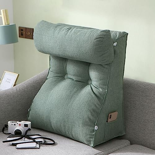 AMZZHAO Ergonomisches Lesekissen für Bett und Sofa,Bequemes Rückenkissen,Stützkissen,Keilkissen Rückenlehne Kissen,Ideal als Rückenstütze Beim Lesen oder für Videospiele