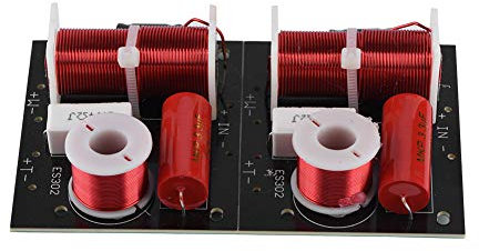 2 STÜCKE Lautsprecher Frequenzteiler 2 Wege 2 Einheit 150W Lautsprechersystem Hi-Fi Audio Crossover Filter Frequenzverteiler DIY Modul