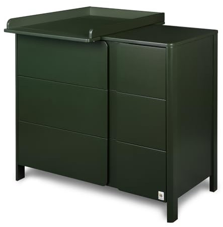 YappyClassic Kommode mit Wickelkommode, Grün