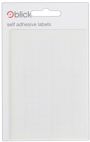 Blick Etiketten, weiß, selbstklebende Aufkleber, Farbpunkt, Kreise, 5 mm, 980 Etiketten, für Zuhause, Büro, Familie, Schule, Urlaubskalender, Organisation, Planer, Belohnungstabelle, Farbcodierung