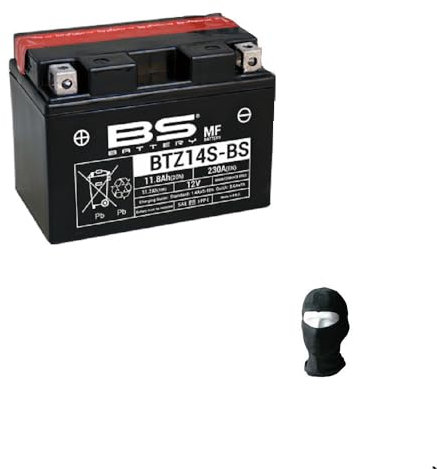 Compatible avec Suzuki DL UC,UQ V Strom (EF22AZ) 1050 2020 à 2021 Batterie BS BTZ14S-BS 12 V/11,2 Ah (scellée déjà prête au montage) Batterie Yuasa YTZ14S-BS pour moto spécifique 150 x 88 x 110 mm