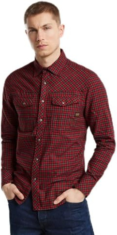 G-Star Men's Dakota Slim Shirt , Multicolour (baron chibi check D25223-D818-G907), XL