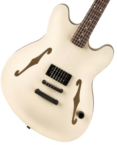 Fender Tom Delonge Starcaster, Satin Olympic White - E-Gitarre