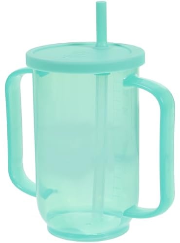 Schnabeltasse Senioren, Auslaufsicherer Trinkbecher Mit Deckel, Pflegebecher FüR äLtere Menschen, Anti-Verschlucken Und Anti-Leckage Design, Geeignet FüR FlüSsignahrung Und Medikamente