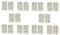 Golden Grace Ball Bearing Hinges in Satin Nickel Finish, Timber Door Hinge - 10 Pairs - 75mm 3