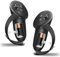 Housse de poignée de manette améliorée pour Meta Quest 3 - Compatible avec les accessoires Meta Quest 3 - Avec protection d'ouverture de batterie et sangles de poignet - Noir