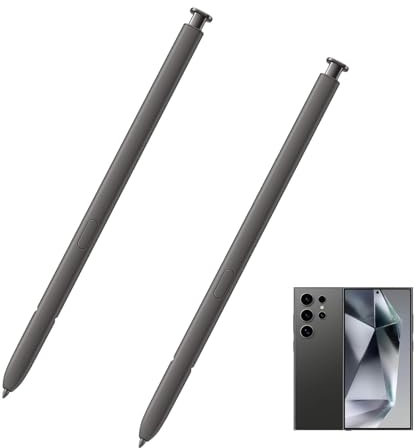 EJ-PS928BYEGUS Lot de 2 stylets de rechange pour Samsung Galaxy S24 Ultra Touch avec 4 096 niveaux de pression, EJ-PS928BYEGUS (Gris foncé)