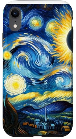 Hülle für iPhone XR Art Solar Eclipse 2024 Totality Sonnenfinsternis Brille