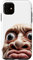 Funny Ugly Case Hülle für iPhone 11 Hässliches lustiges Telefon Schutzhülle transparent Polycarbonat Thermoplastisches Polyurethan