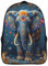 Elephant Schulrucksack, Rucksack Herren Passend Laptop Schulranzen Vintage Rucksack Für Teenager Hochschule Schultasche Casual Daypack 40x28x16cm