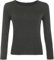 FASHION MY LOVE Women Ladies Long Sleeve Round Neck Plain Top Stretchy Casual Summer T-Shirts Basic Slim fit Tee Tops UK Plus Size 8-26 Charcoal