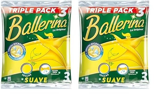 Ballerina - Bayeta Amarilla 3 Unidades - La Original (Paquete de 2)