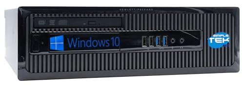 SIMPLETEK - Computer Fisso SFF Desktop PC i3 | Win 10 Pro | 16GB RAM | 120GB SSD + 1TB HDD | DVD-RW CD | RS232 (Ricondizionato)