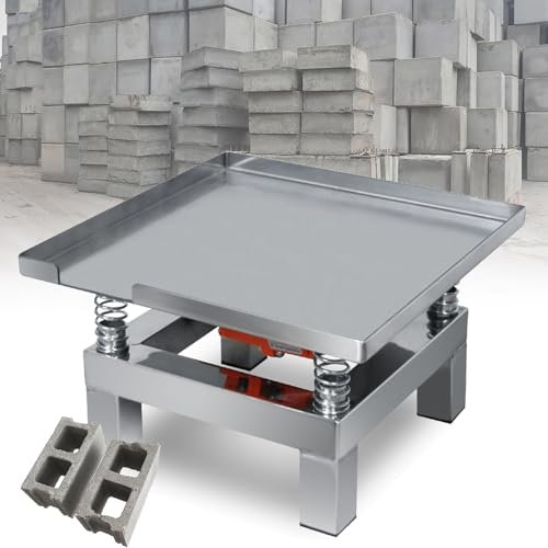 YXFAZPP 10KG Load Capacity Vibrating Platform, 13.78×13.78 Concrete Vibrating Table, Electric Concrete Vibration Compactor (220V)