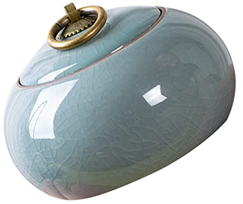 MAGICLULU Keramikdose Für Tee 250 Ml Tee-vorratsdose Im Vintage-stil Mit Luftdichtem Deckel