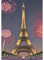 DCIDBEI Diamond Painting Eiffelturm Feuerwerk 40x50cm DIY Diamant Gemälde Groß Malen nach Zahlen Paris Eiffelturm Diamond Painting Bilder Groß Diamant Malerei Basteln Landschaft Paris Bastille Day