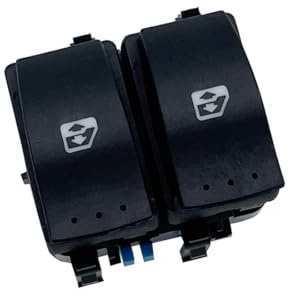HZTWFC Bouton interrupteur lève vitre électrique 8200107772 8200 107 772 Pour Renault Espace IV Scenic II Megane MK II 2002-2016