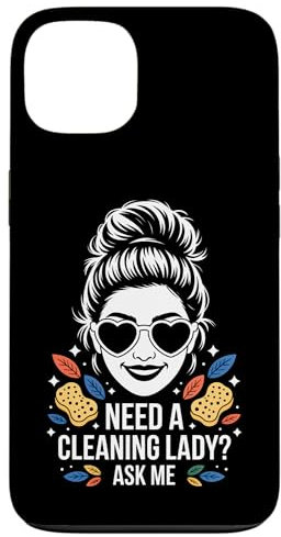 Limpieza Señora Limpieza Graciosa Limpieza Carcasa para iPhone 13