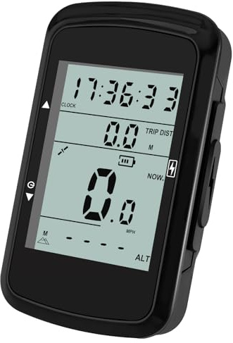 Contachilometri Bici Senza Fili GPS, IPX5 Tachimetro tenuto e contatore di chilometri 14 Funzioni ciclocomputer, 2,4 pollici LCD con illuminazione di fondo accessori bici elettrica