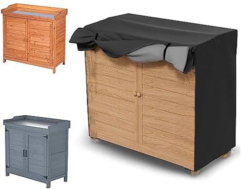 wothsi Zapatero cubierta 100 × 46 × 91 cm – Funda antipolvo para zapatero y pequeños muebles de almacenamiento