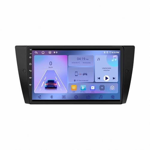 2 Din Android Radio Bluetooth per BMW 3-Series E90 E91 E92 E93 2005-2013 Android 15 9 Inches Schermo per Auto Touch Screen Steering Wheel Controls Per, 4 Core 2G+32G