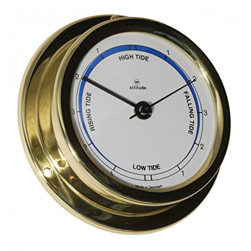 Delite Altitude 858IM Tidenuhr Messing poliert 127mm