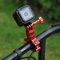 PULUZ Osmo Action Handlebar Mount, Aluminum Insta 360 Bike Mount with Screw for GoPro Hero12 Black Hero11 10 9 8 7 6 5 for DJI Osmo Action 3 5 Pro