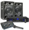 MAX12 DJ-Set mit Lautsprechern, Verstärker und Mischpult - 1400 W