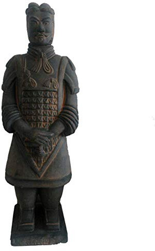 Sculpture De Soldats Antiques, Statue De Guerrier en Terre Cuite Chine Xi'an Voyage Memorial Memorial Antique Handicraft Collection Antique