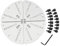 VINWOX 8-1/4” Cole Jaw Set for 3-3/4” Wood Lathe Key Chuck & 4” Scroll Chuck, Idea Flat Jaw Set with Buffer Kit for Popular Wood Lathe Chucks