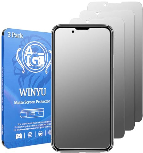 WINYU® 3PCS Matte Tempered Glass for iPhone 13 PRO MAX / 14 PLUS Full Coverage Screen Protector Matt Anti-Glare Anti-Scratch 9H Tempered Glass Protective Film for iPhone 14 Plus/13 Pro Max,6.7