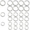 TMJFHAO 100 Stück Bücher Ringe 3 Größen 20mm,25mm,32mm karteikarten ringe Binder Ringe Silbern Buch Ring Loseblatt Verbinder Ringe für Memo-Ablage,Namensschilder,Fotoalbum und Schlüsselringe