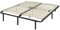 i-flair® Metallbett Lattenrost 160x200 cm, Gästebett auf Füßen mit Stauraum, Lattenrahmen Ergo IF12 - für alle Matratzen und Betten geeignet