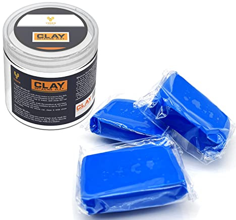 YODEN 3 PCS Car Clay Bar, 3 x 100g Clay Bar Kit Removes Car Paint Bonded Contaminants, Rail Dust, Tree Sap And More, Suitable for car, glass (With Storage Box)